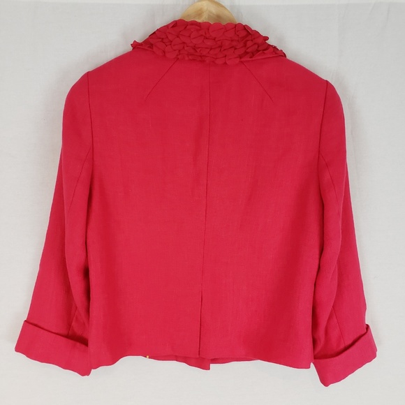 Boden Linen Petal collar jacket - Picture 4 of 6